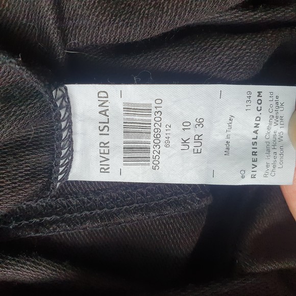 Size 10 Black Short Sleeve Choker Neck Short Dress - Picture 5 of 6